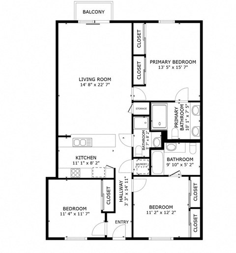3x3 B1 Floorplan